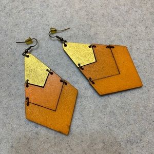 Wooden earrings